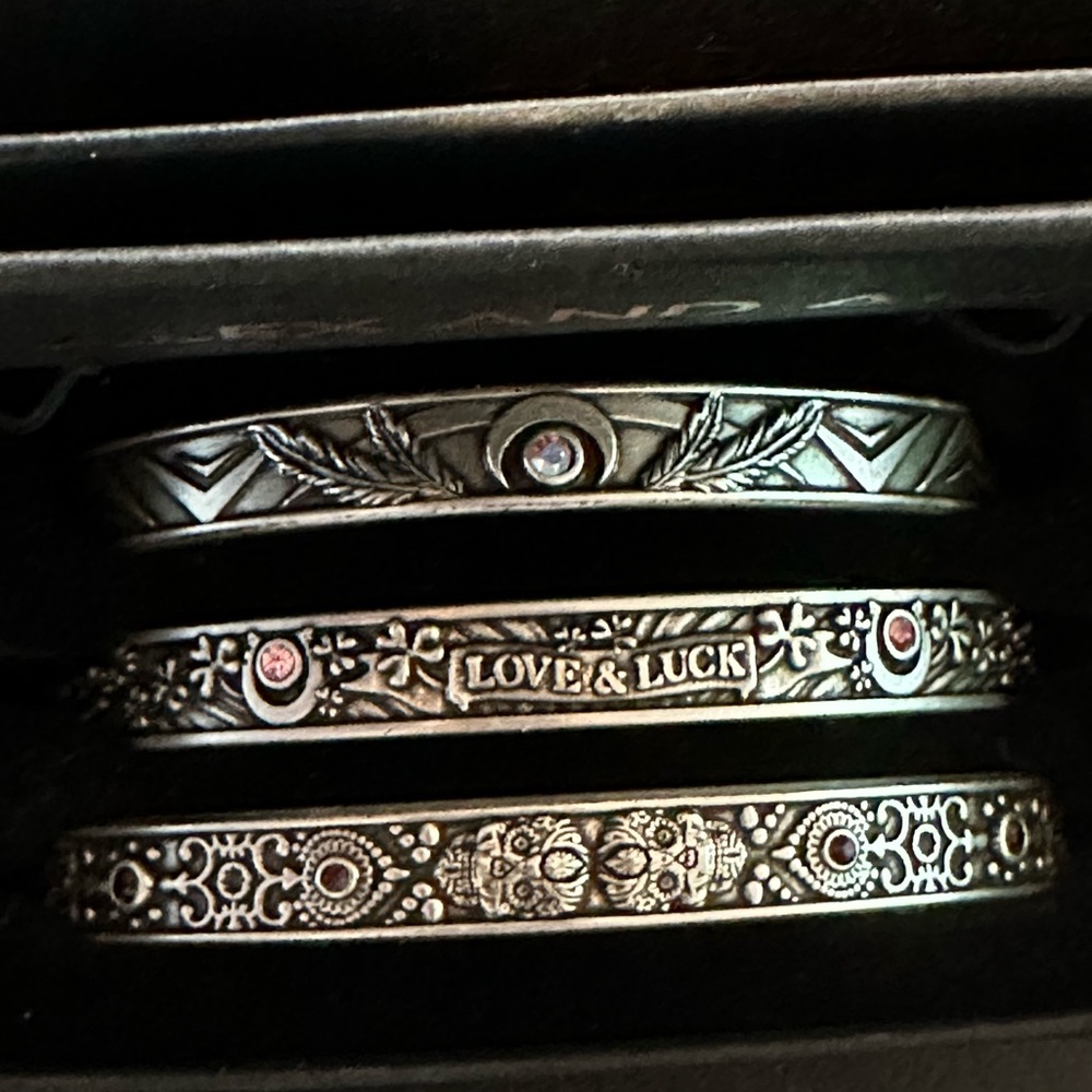 Alex and Ani calavera cuff set